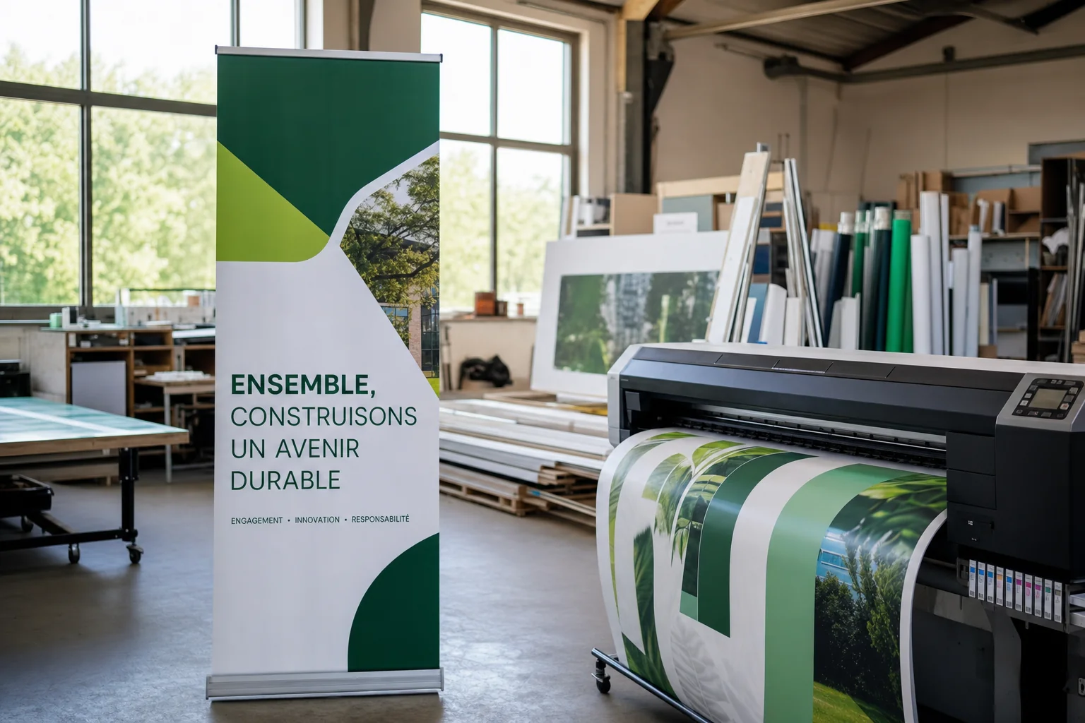 Atelier d’impression grand format HDF Signalétique à Nœux-les-Mines