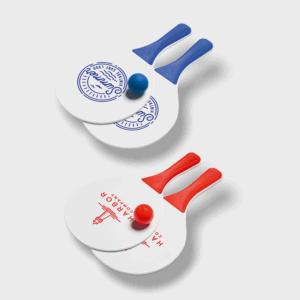Raquettes de plage avec balles colorées