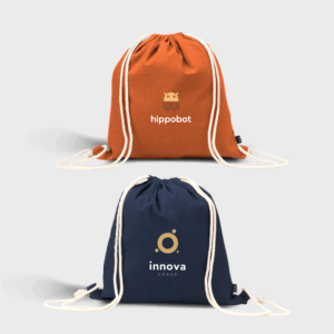 Sac à cordon en coton recyclé GRS 150 g/m².