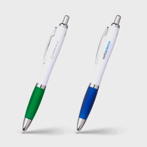 Stylos à bille, un vert, un bleu.