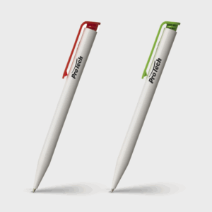 Stylos ProTech rouges et verts, design moderne.