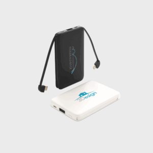 Batterie de secours 5000 mAh avec câbles intégrés