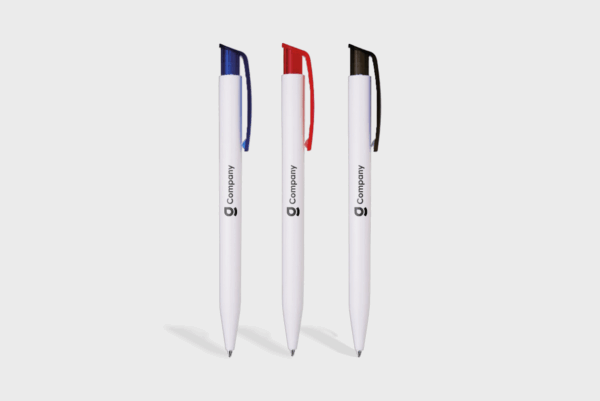 Stylos à bille avec capuchons colorés