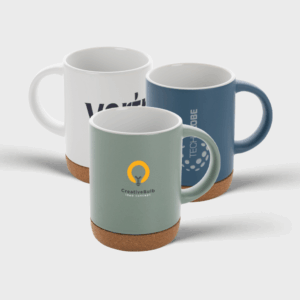 Tasse en céramique avec base en liège