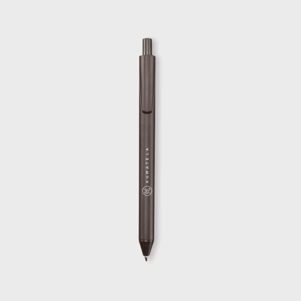 Stylo-bille noir élégant avec logo Kumate LA