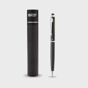 Stylo noir Swiss Peak avec boîte élégante