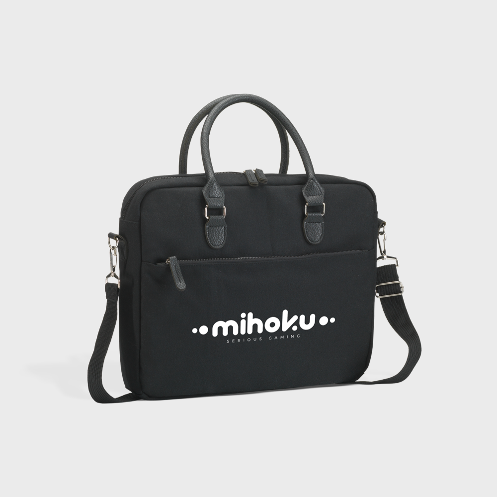 Sacoche en toile recyclée pour ordinateur portable