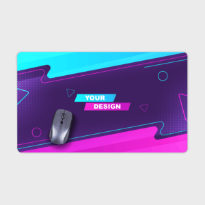 Tapis de souris coloré avec design personnalisé.