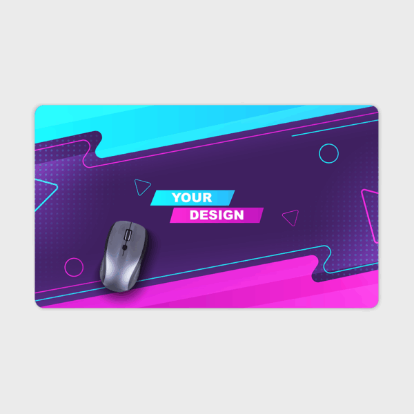 Tapis de souris coloré avec design personnalisé.