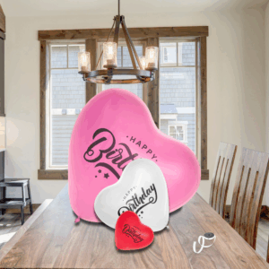 Ballons en coeur