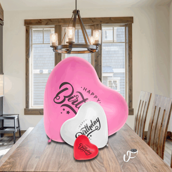 Ballons en coeur