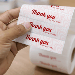 Étiquettes merci pour votre commande.