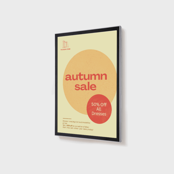 Cadre d'affiche magnétique LED