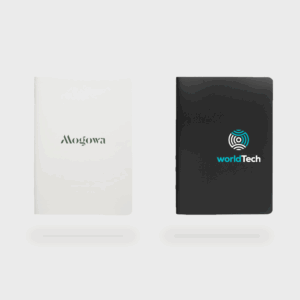 Deux carnets avec logos Mogowa et WorldTech