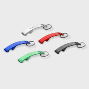 Porte-clés décapsuleurs colorés en métal