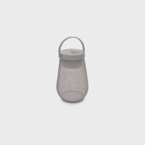 Lampe LED portable avec poignée, design moderne.