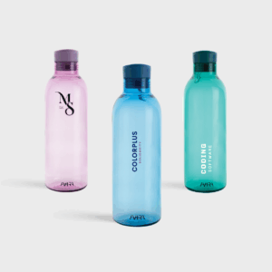 Bouteille d'eau en plastique recyclé | 1 litre