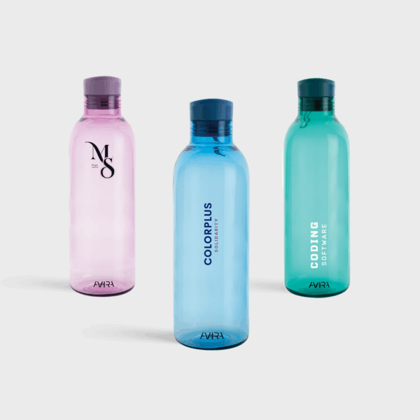 Bouteille d'eau en plastique recyclé | 1 litre