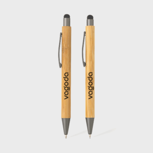 Stylos en bambou avec embout tactile.