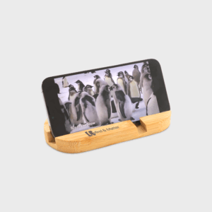 Support pour tablette et téléphone en bambou