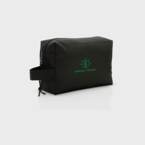 Trousse de toilette noire pour voyage