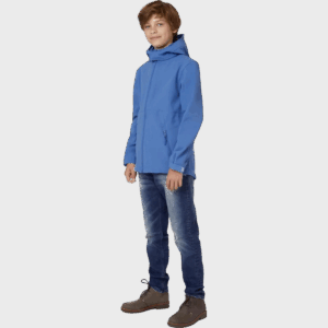 Veste softshell à capuche B&C pour enfants