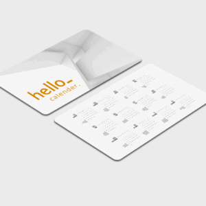 Cartes de calendrier modernes et minimalistes.
