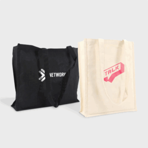 Sacs en coton à soufflet premium