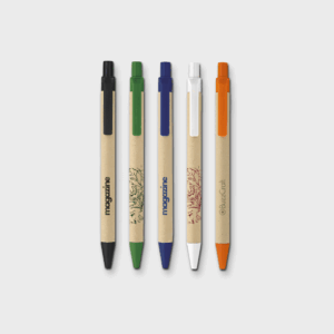 Stylos écologiques multicolores en carton recyclé