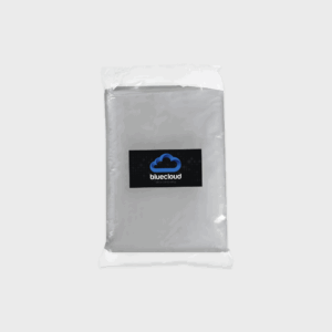 Emballage plastique scellé avec logo Bluecloud