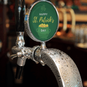 Robinet de bière, Saint Patrick's Day décor.