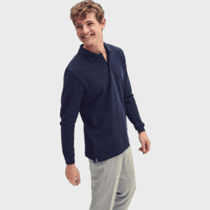 Polo manches longues premium Fruit of the Loom