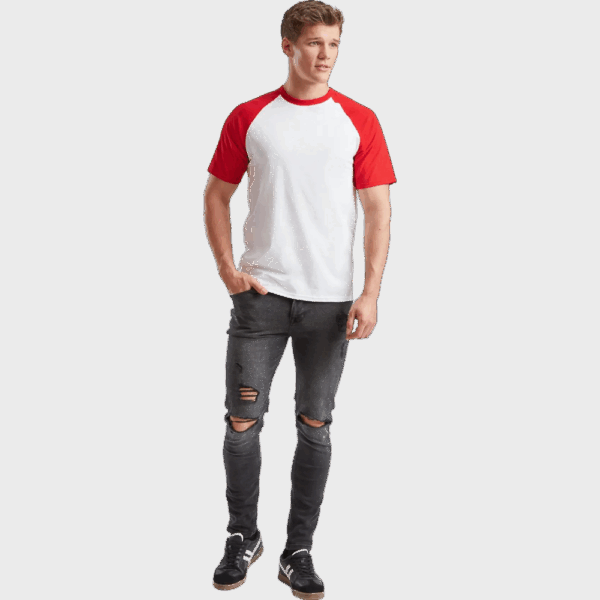 T-shirt baseball Fruit of the Loom