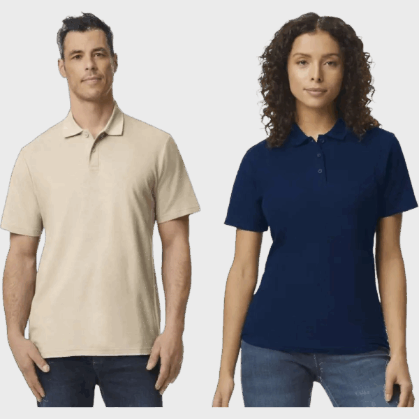 Polo Double Piqué Soft Style Gildan