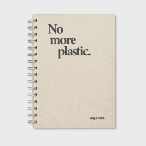 Carnet écologiste "No more plastic".