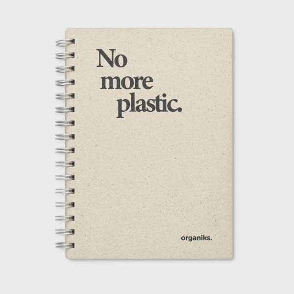 Carnet écologiste "No more plastic".