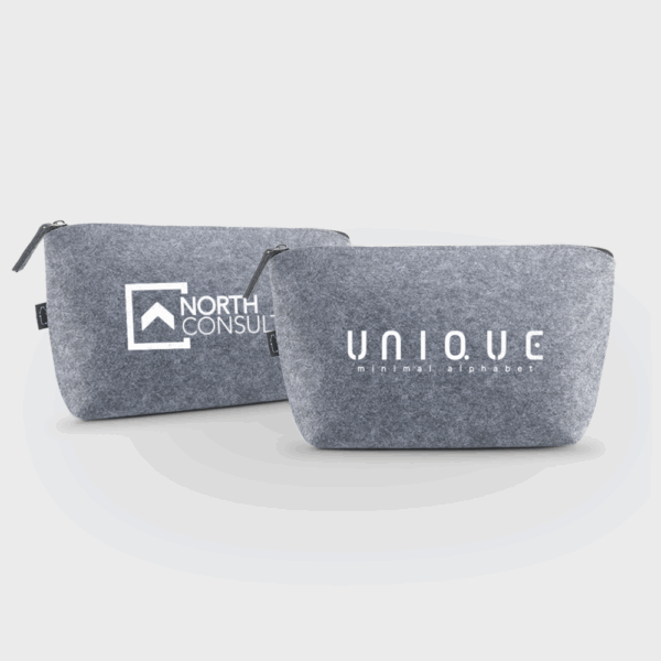 Trousse de toilette en feutre Eco RPET