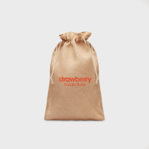 Grand sac cadeau en jute | 30 x 47 cm