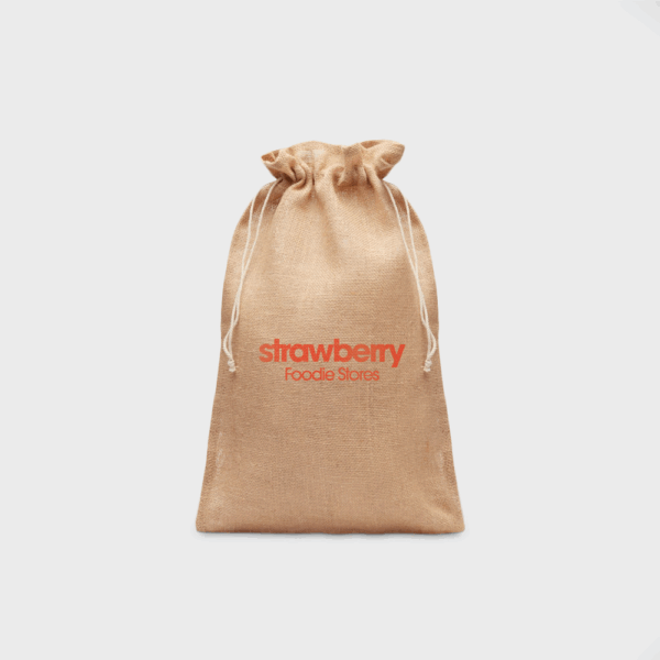 Grand sac cadeau en jute | 30 x 47 cm