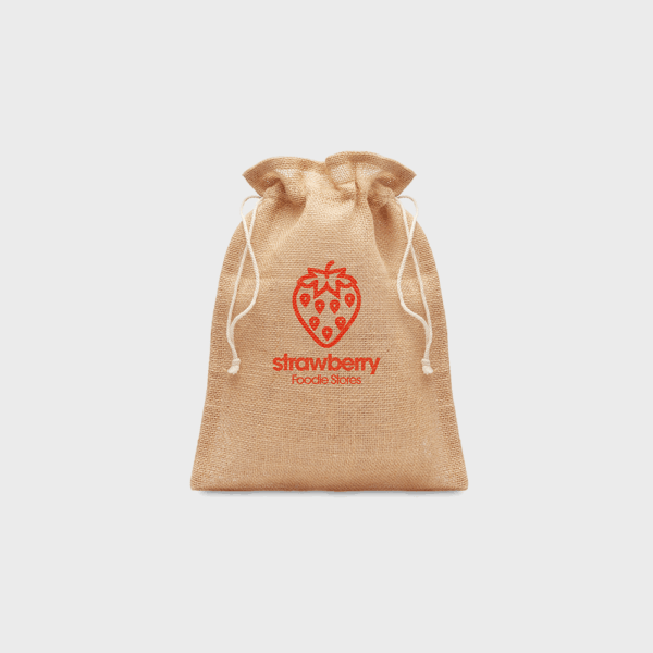 Petit sac cadeau en jute | 14 x 22 cm