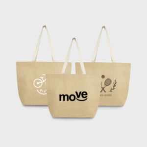 Sac fourre-tout en jute, 300 g/m²
