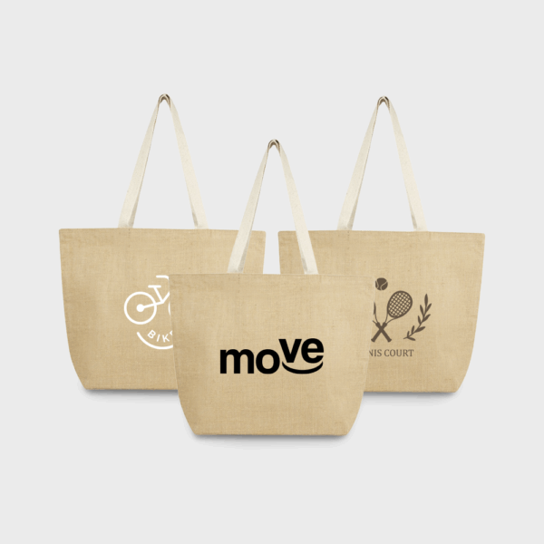 Sac fourre-tout en jute, 300 g/m²
