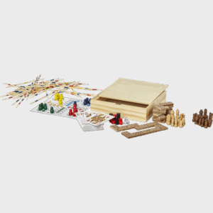Coffret jeux de société traditionnels divers