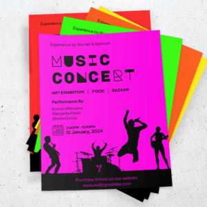 Affiches fluo