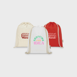 Sac à cordons en coton recyclé GRS Oregon