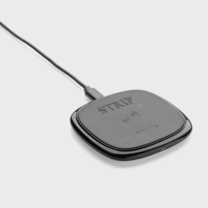 Chargeur sans fil noir avec câble USB