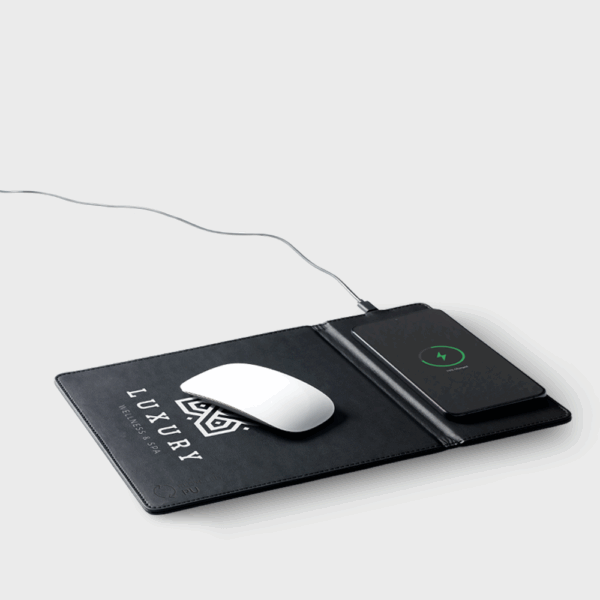 Tapis chargeur à induction pour smartphone et souris