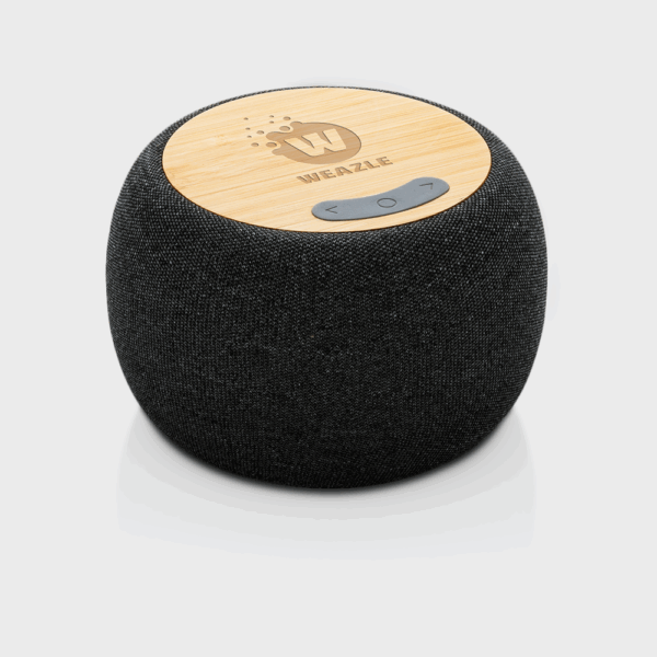 Haut-parleur 5W recyclé RCS en ABS et bambou