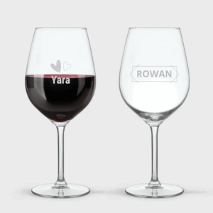 Verre à vin rouge personnalisé