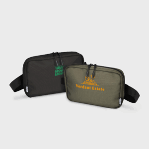 Deux sacs banane noir et kaki élégants.